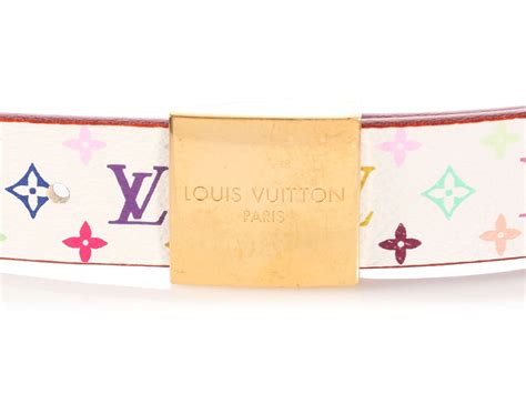 white and rainbow louis vuitton belt|louis vuitton belt size 30.